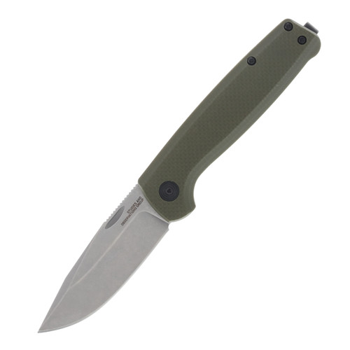 SOG Knives Terminus SJ OD Green Folding Knife 2.9in Plain SW Clip Point
